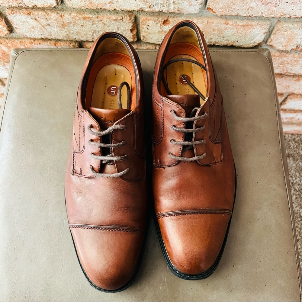 Clarks | Mens Unstructured Cap Toe Oxford Dress Shoe | Size 9.5